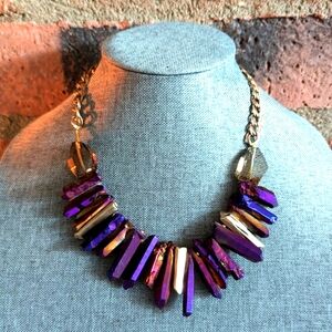 Chico's Iridescent Statement Necklace